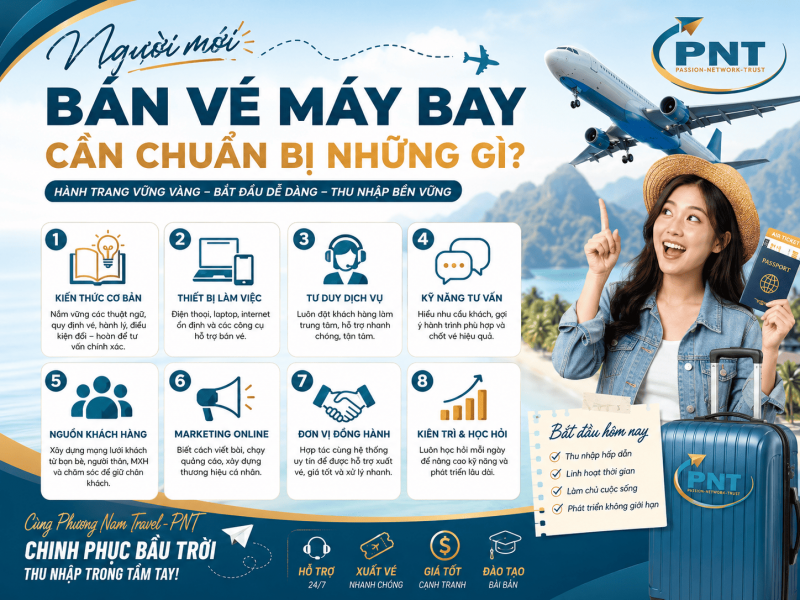 Người Mới Bắt Đầu Bán Vé Máy Bay Cần Chuẩn Bị Những Gì?